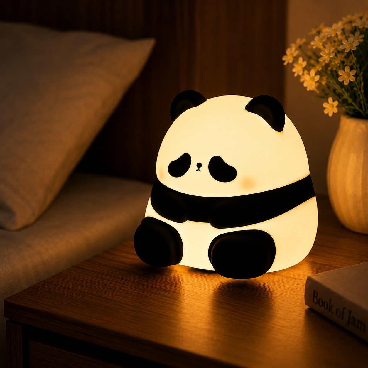 Cute Panda Silicone Night Light