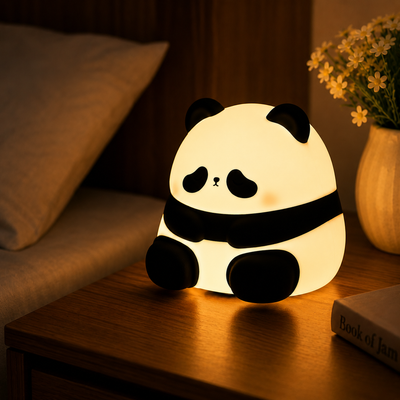 Cute Panda Silicone Night Light