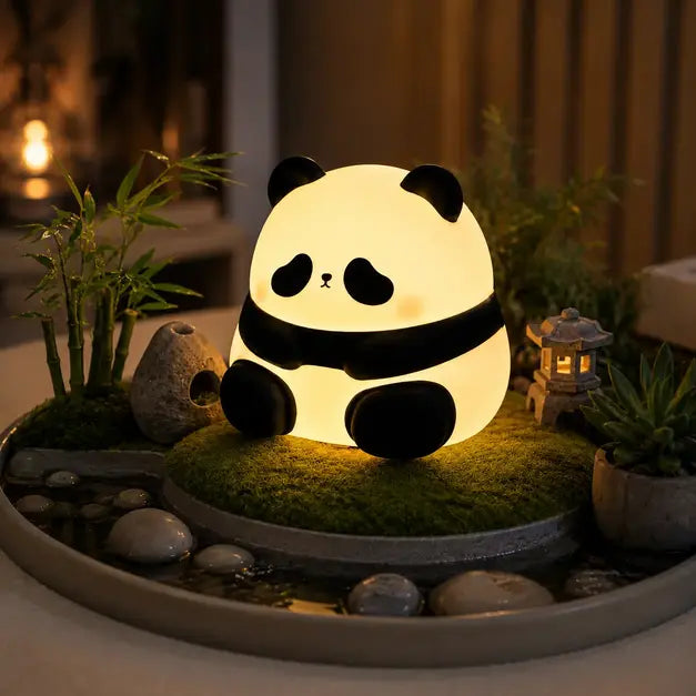 Cute Panda Silicon night Lamp