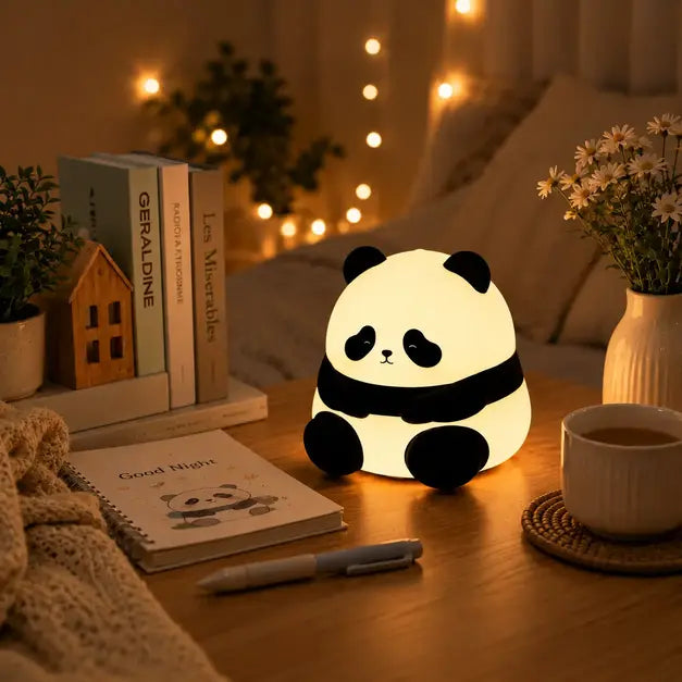 Cute Panda Silicon night Lamp