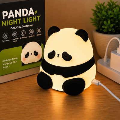 Cute Panda Silicone Night Light