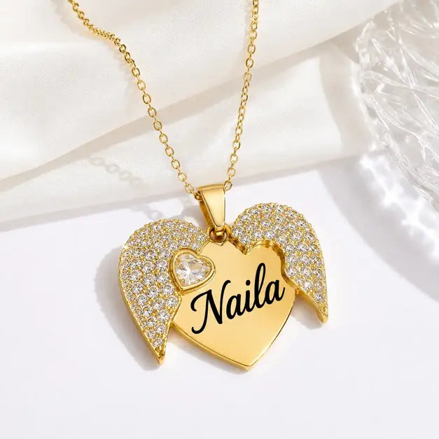 Customized Open Heart Necklace