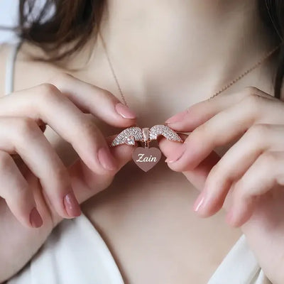 Personalized Name Broken Heart Necklaces