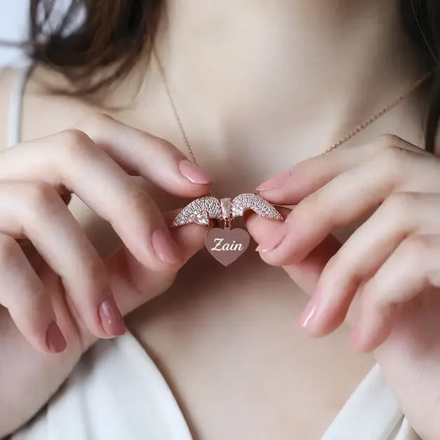 Personalized Name Broken Heart Necklaces