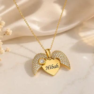 Customized Open Heart Necklace