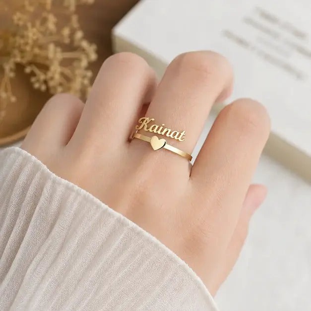 Customized Name Ring