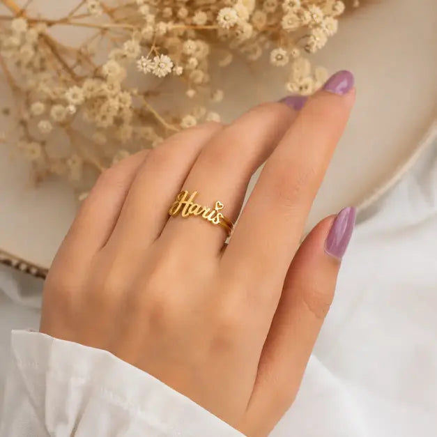 Customized Name Ring