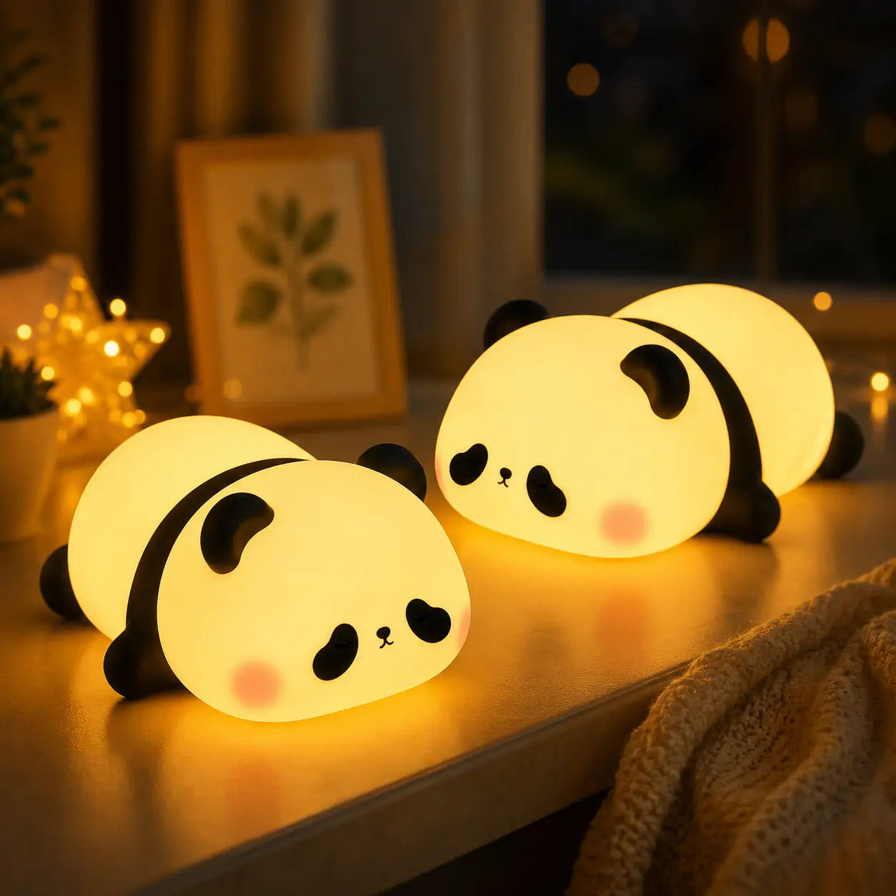 Cute Panda Silicone Night Light